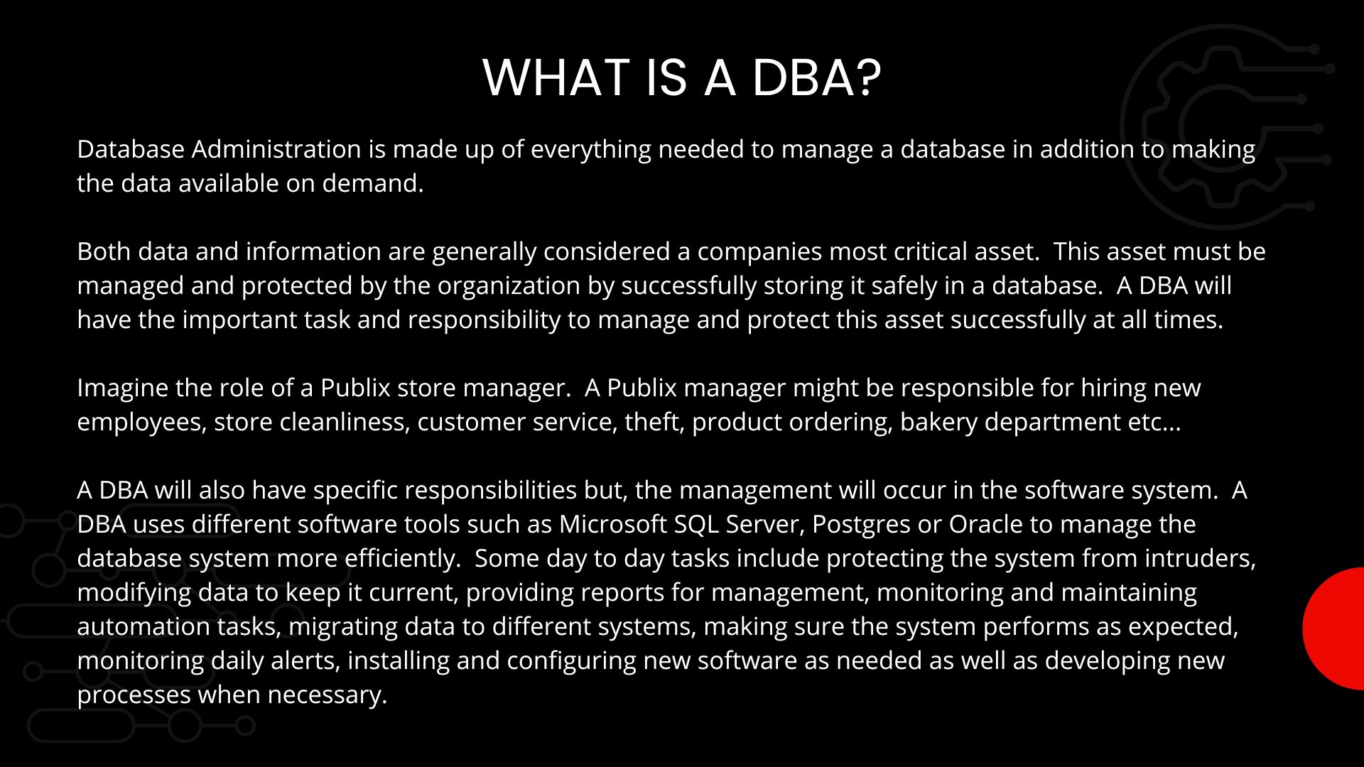 What Is A DBA